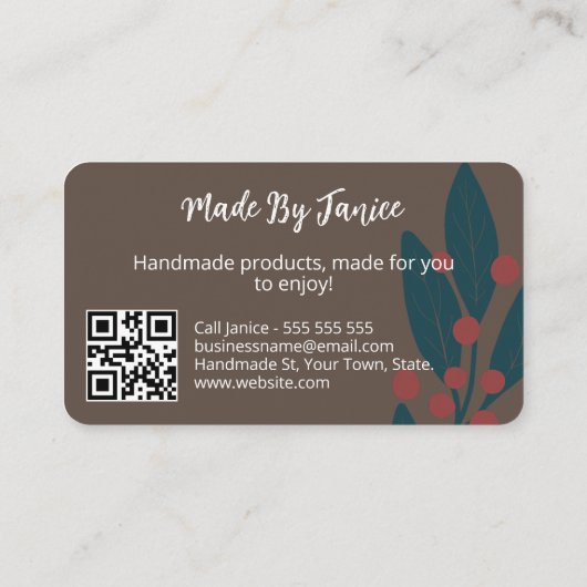 Visitekaartje Surface Pattern Designer (Achterkant)