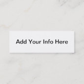 Visitekaartje Talent Agent (Achterkant)