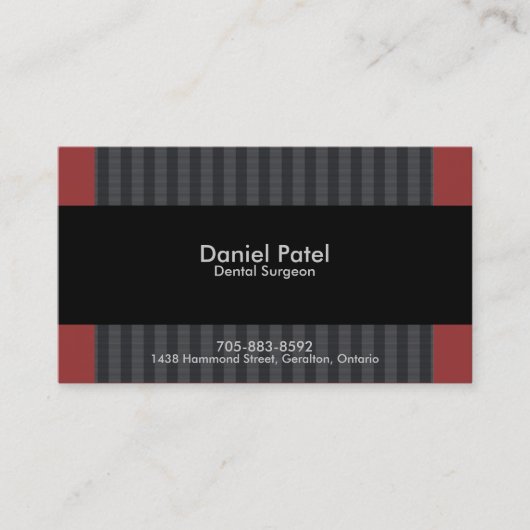 Visitekaartje tandheelkunde - Professionele chirur (Voorkant)