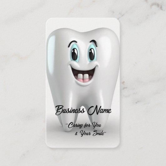 Visitekaartje tandheelkunde/tandheelkunde (Voorkant)