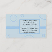 Visitekaartje tandheelkundig/algemeen tandheelkund (Achterkant)