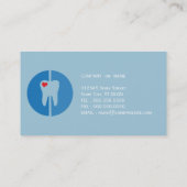 Visitekaartje tandheelkundige tandheelkunde (Achterkant)