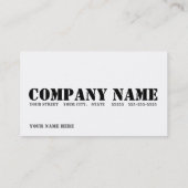 Visitekaartje tandwielen (Achterkant)