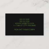 Visitekaartje Tanning Salon Spa (Achterkant)