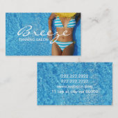 Visitekaartje Tanning Salon Spa (Voorkant / Achterkant)