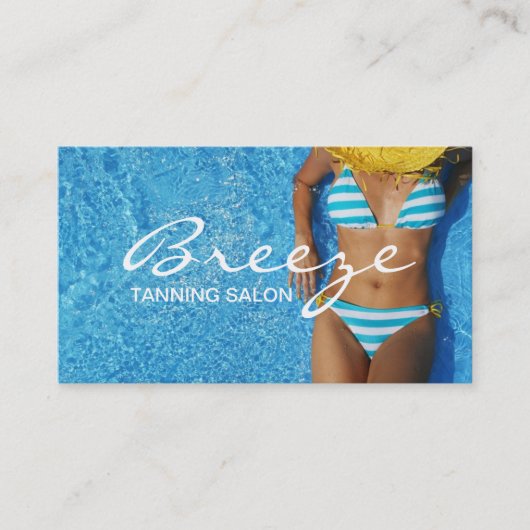 Visitekaartje Tanning Salon Spa (Voorkant)