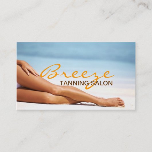 Visitekaartje Tanning Salon Spa (Voorkant)