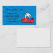 Visitekaartje tapijtlaag Fitter Worker Cartoon (Voorkant / Achterkant)