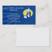 Visitekaartje tapijtreiniger Vacuümreinigingsmachi (Voorkant / Achterkant)