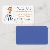 Visitekaartje tapijtreiniging Shampoo Service (Voorkant / Achterkant)