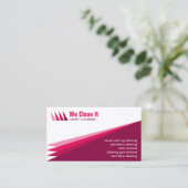 Visitekaartje tapijtreinigingsservice (Staand voorkant)