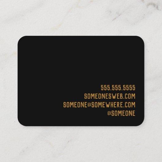 Visitekaartje Tarot Card Reader (Achterkant)