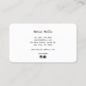 Visitekaartje Tarot Card Reader (Achterkant)