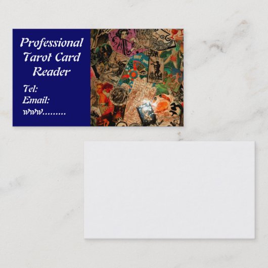 Visitekaartje Tarot Card Reading (Voorkant / Achterkant)