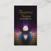 Visitekaartje Tarot Fractal Feathers (Achterkant)