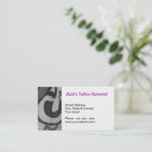 Visitekaartje tattoo verwijderen (Staand voorkant)