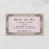  Visitekaartje Teapot Tea Room (Achterkant)