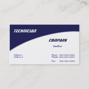 Visitekaartje technicus