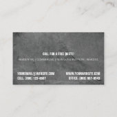 Visitekaartje tegel installateur (Achterkant)