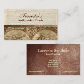 visitekaartje tegen leder (Voorkant / Achterkant)