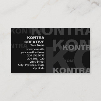 Visitekaartje tekst met grote impact