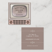 visitekaartje  televisietoestel (Voorkant / Achterkant)