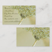 visitekaartje TemplateButterfly Daisy Sage Green (Voorkant / Achterkant)