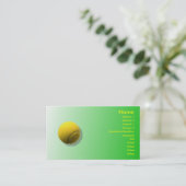 Visitekaartje Tennis Ball (Staand voorkant)