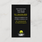 Visitekaartje Tennis Coach (Achterkant)