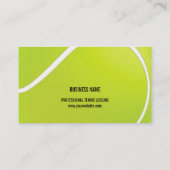 Visitekaartje Tennis Coach (Achterkant)