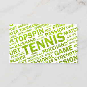 Visitekaartje Tennis Coach