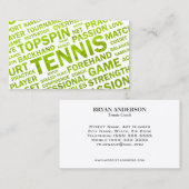 Visitekaartje Tennis Coach (Voorkant / Achterkant)