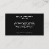 Visitekaartje Tennis Coach (Achterkant)