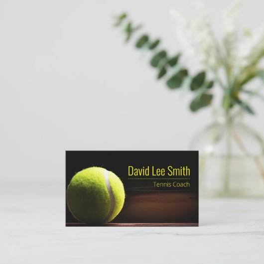 Visitekaartje Tennis Coach (Staand voorkant)