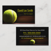 Visitekaartje Tennis Coach (Voorkant / Achterkant)
