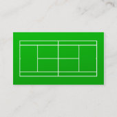 Visitekaartje Tennis Coach (Achterkant)