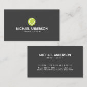 Visitekaartje Tennis coach of speler - modern (Voorkant / Achterkant)