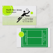 Visitekaartje Tennis League (Voorkant / Achterkant)