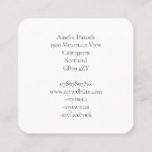 Visitekaartje ter illustratie van eikenbomen (Achterkant)