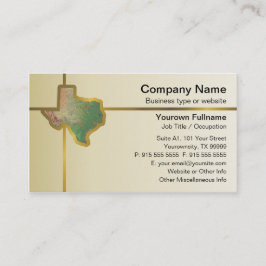 Visitekaartje Texas Map