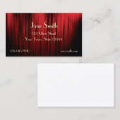 Visitekaartje theatergordijn (Voorkant / Achterkant)