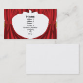 Visitekaartje theatergordijnen (Voorkant / Achterkant)