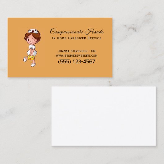 Visitekaartje thuiszorgverzekering (Voorkant / Achterkant)