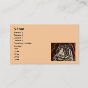 Visitekaartje Tiger