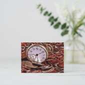 Visitekaartje tijd en geld (Staand voorkant)