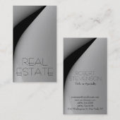 Visitekaartje tijdelijk grijs onroerend goed (Voorkant / Achterkant)