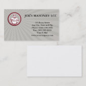 Visitekaartje Tiler Plasterer Mason Masonry Worker (Voorkant / Achterkant)