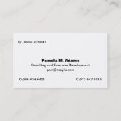 VISITEKAARTJE TLS-coach en distributeur (Achterkant)