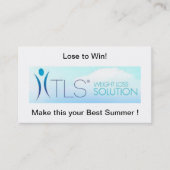 VISITEKAARTJE TLS-coach en distributeur (Voorkant)