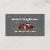 Visitekaartje "Tow Truck Company" (Achterkant)